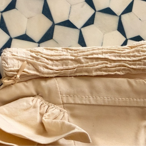 Zara 3D flowers rosebuds Cream Strapless corset crop Top - Picture 5 of 5